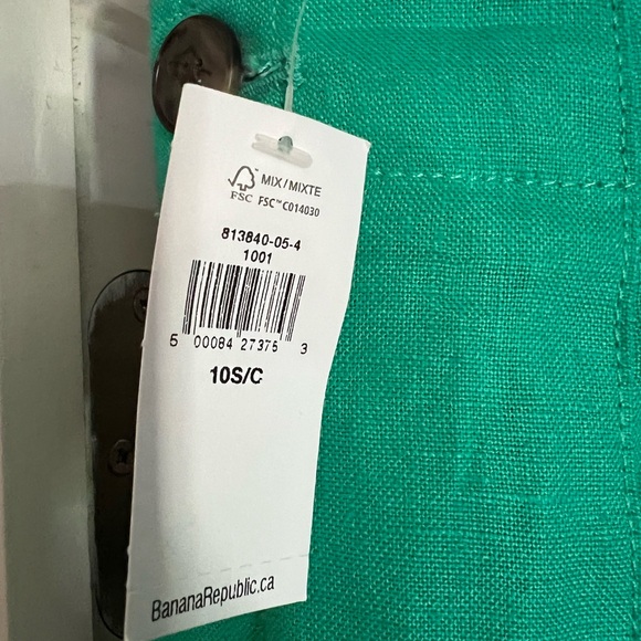 Sold locally Linen BNWT Banana Republic wide leg pants 10 - Picture 3 of 5